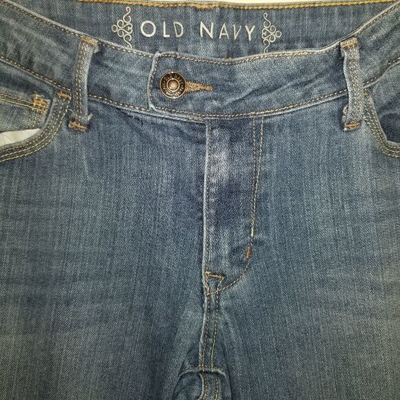 Old navy jeans wide leg Raw hem size 8 - Picture 2 of 6